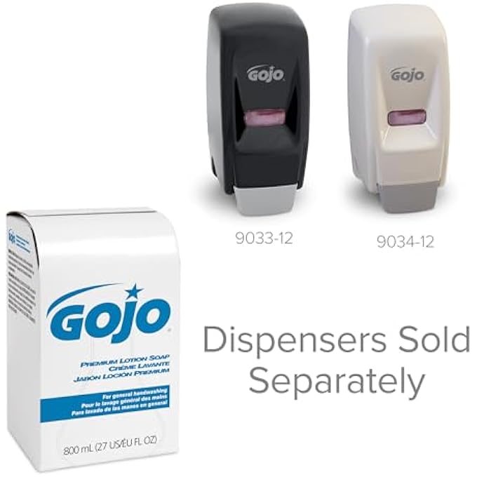 Gojo PREMIUM LOTION SOAP, WATERFALL FRAGRANCE, 800 ML LOTION HAND SOAP REFILL FOR 800 SERIES BAG-IN-BOX SOAP DISPENSER (PACK OF 12) - 9106-12 - Image 5